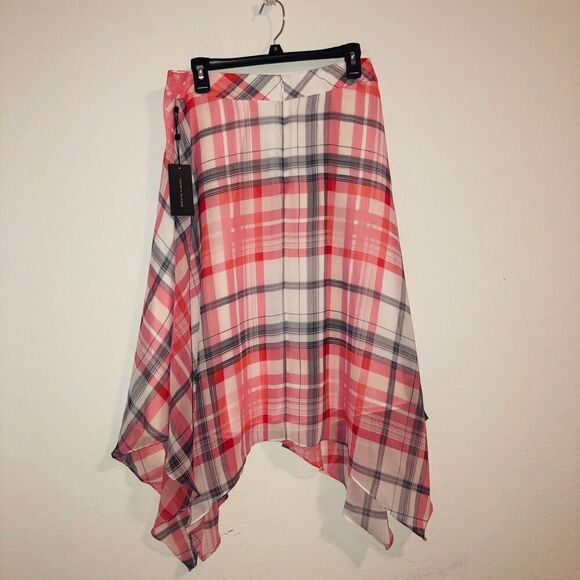 Tommy Hilfiger Plaid Handkerchief doble layer Skirt size 8 - Picture 2 of 9